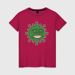 Женская футболка хлопок Пепевирус