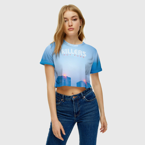 Женская футболка Crop-top 3D Hot Fuss - The Killers, цвет 3D печать - фото 3