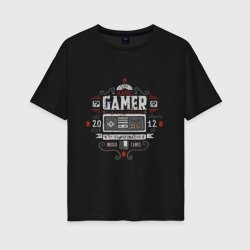 Женская футболка хлопок Oversize Old classic - NES gamer