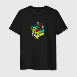 Кубик-Рубика – Мужская футболка хлопок с принтом купить со скидкой в -20%