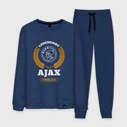 Мужской костюм хлопок Лого Ajax и надпись legendary football club