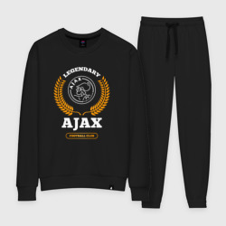 Женский костюм хлопок Лого Ajax и надпись legendary football club