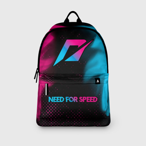 Рюкзак 3D Need for Speed - neon gradient: символ сверху надпись снизу - фото 4