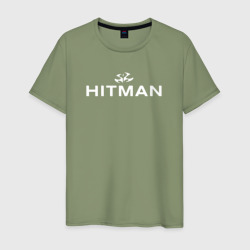 Мужская футболка хлопок Hitman - лого