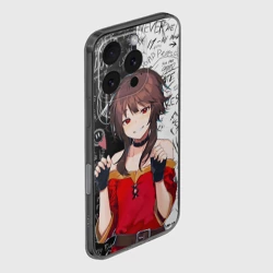 Чехол для iPhone 16 Pro Max силиконовый с защитой камеры Мегумин - Коносуба - фото 2