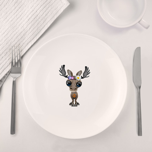 Набор: тарелка + кружка Мир - Лось - фото 4