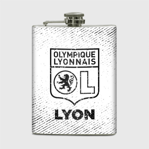 Фляга Lyon с потертостями на светлом фоне