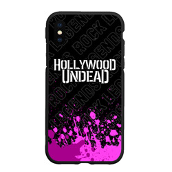 Чехол для iPhone XS Max матовый Hollywood Undead rock Legends: символ сверху