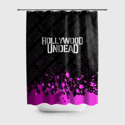 Штора 3D для ванной Hollywood Undead rock Legends: символ сверху