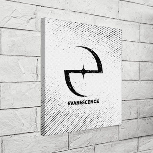 Холст квадратный Evanescence с потертостями на светлом фоне, цвет 3D печать - фото 3