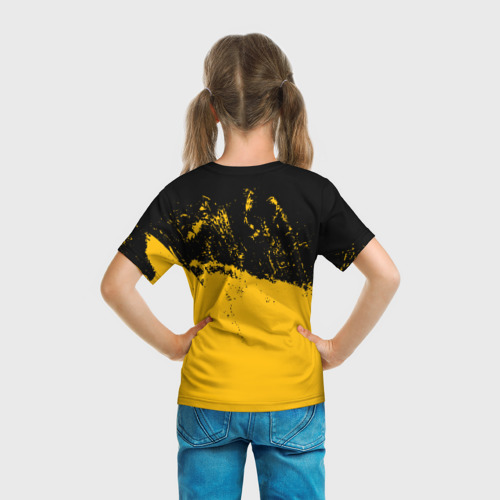 Детская футболка 3D с принтом Стиль хип хоп, вид сзади #2