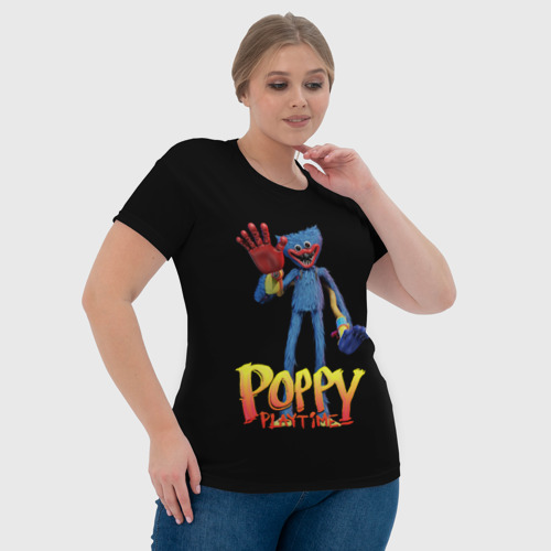 Женская футболка 3D с принтом Поппи Плейтайм Хагги Вагги, фото #4