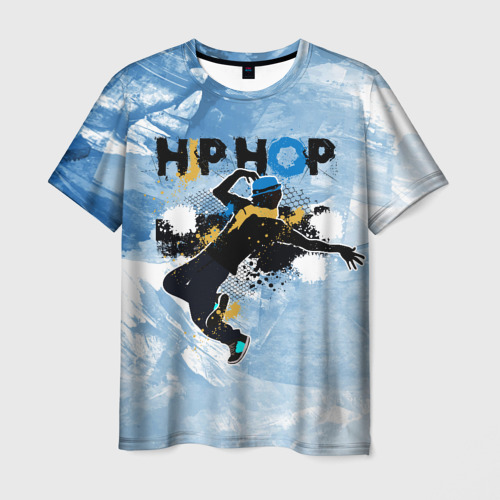Мужская футболка с принтом Hip hop party, вид спереди №1