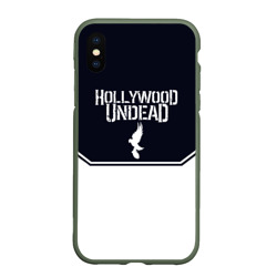 Чехол для iPhone XS Max матовый Hollywood Undead краска