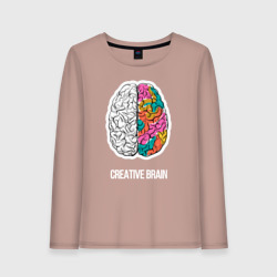 Женский лонгслив хлопок Creative Brain