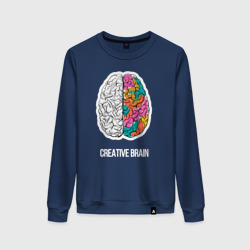 Женский свитшот хлопок Creative Brain