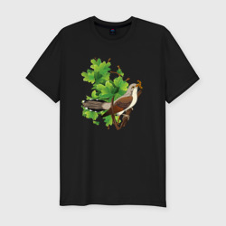 Мужская футболка хлопок Slim Кукушка на дереве