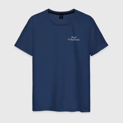 Мужская футболка хлопок Бейдж логотип Клуба Романтики