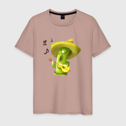 поющий кактус – Мужская футболка хлопок с принтом купить со скидкой в -20%