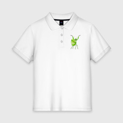 Женское поло хлопок Богомол лапки вверх