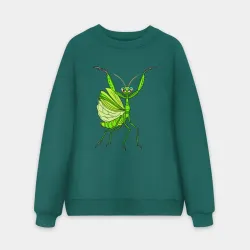 Мужской свитшот oversize без начеса хлопок Богомол лапки вверх