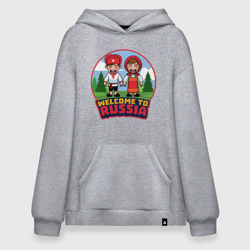 Худи SuperOversize хлопок Welcome to Russia