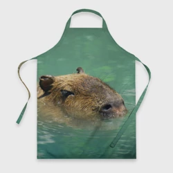 Фартук 3D Капибара под водой