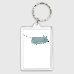 Брелок прямоугольный 35*50 Красивый мышонок