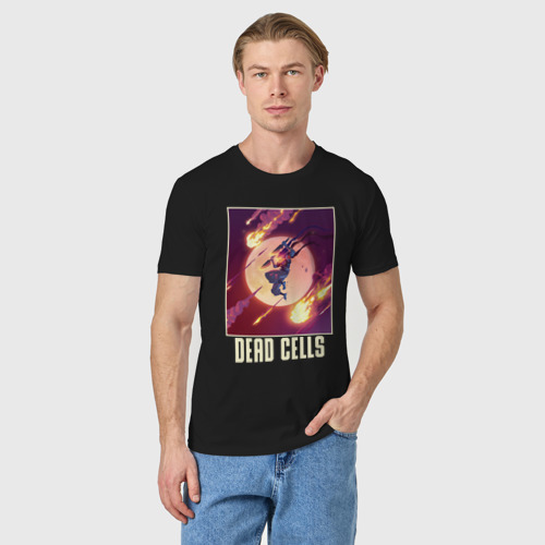 Мужская футболка хлопок Летящий безымянный герой, цвет черный - фото 3