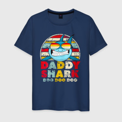 Мужская футболка хлопок Папка акула