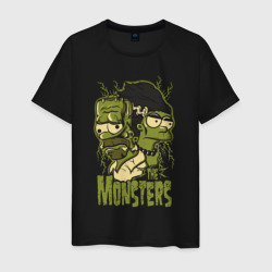 Мужская футболка хлопок The Simpsons - the monsters