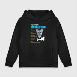 Детское худи Oversize хлопок Забавные факты о мегалодонах