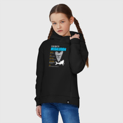 Детское худи Oversize хлопок Забавные факты о мегалодонах - фото 2