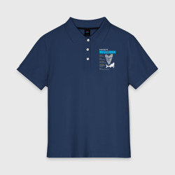 Женское поло хлопок Забавные факты о мегалодонах