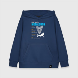 Детская толстовка хлопок Забавные факты о мегалодонах