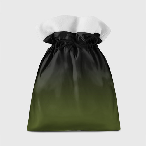 Подарочный 3D мешок Черный и хвойный зеленый градиент - фото 2