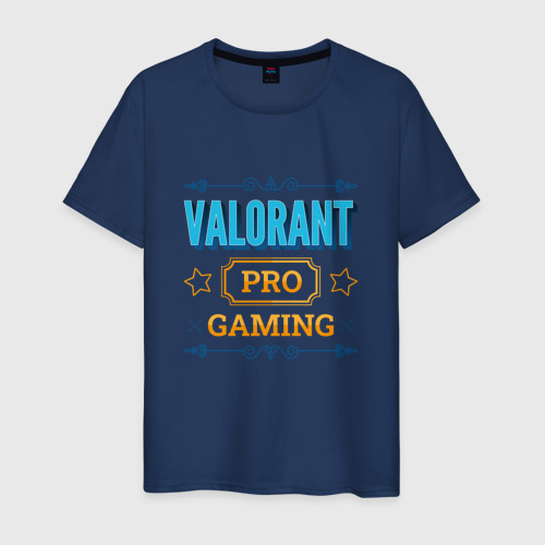 Мужская футболка хлопок с принтом Игра Valorant pro gaming, вид спереди #2
