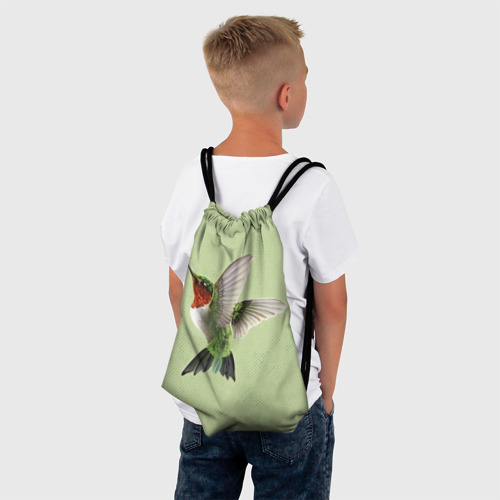 Рюкзак-мешок 3D Одинокая колибри - фото 4