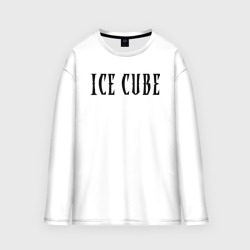 Мужской лонгслив oversize хлопок Ice Cube - logo