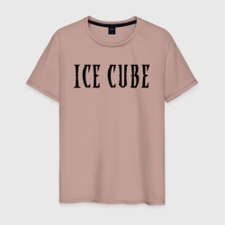 Мужская футболка хлопок Ice Cube - logo