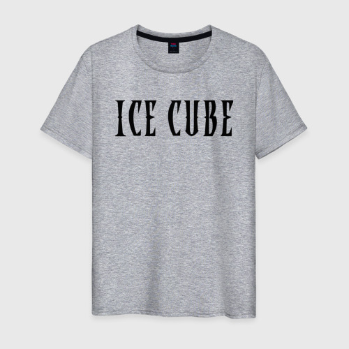 Мужская футболка хлопок Ice Cube - logo, цвет меланж