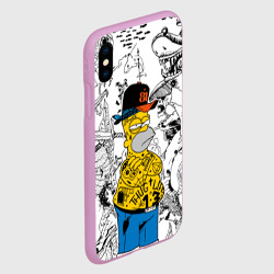 Чехол для iPhone XS Max матовый Гомер Симпсон - ярый головорез! - фото 2