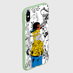 Чехол для iPhone XS Max матовый Гомер Симпсон - ярый головорез! - фото 2