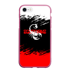 Чехол для iPhone 7/8 матовый Scorpions - краска