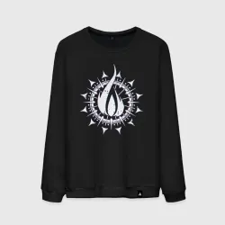 Мужской свитшот хлопок In flames - logo neon