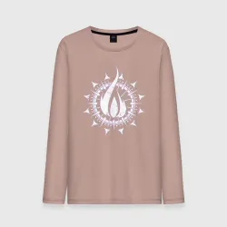 Мужской лонгслив хлопок In flames - logo neon