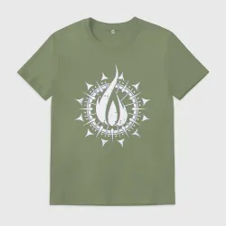 Мужская футболка хлопок In flames - logo neon