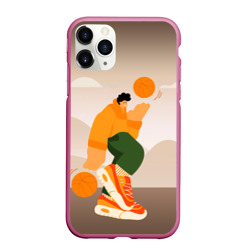 Чехол для iPhone 11 Pro Max матовый Векторная иллюстрация Стритбол