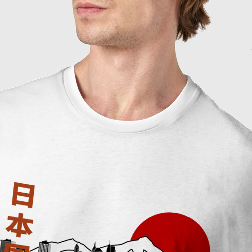 Мужская футболка хлопок Nissan 180SX JDM, цвет белый - фото 6