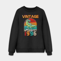 Мужской свитшот oversize без начеса хлопок Винтажный динозавр 1996 года